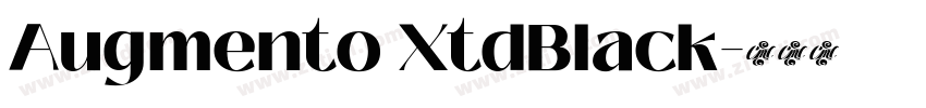 Augmento XtdBlack字体转换